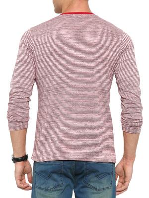 red viscose striped t-shirt - 14987115 - Standard Image - 3