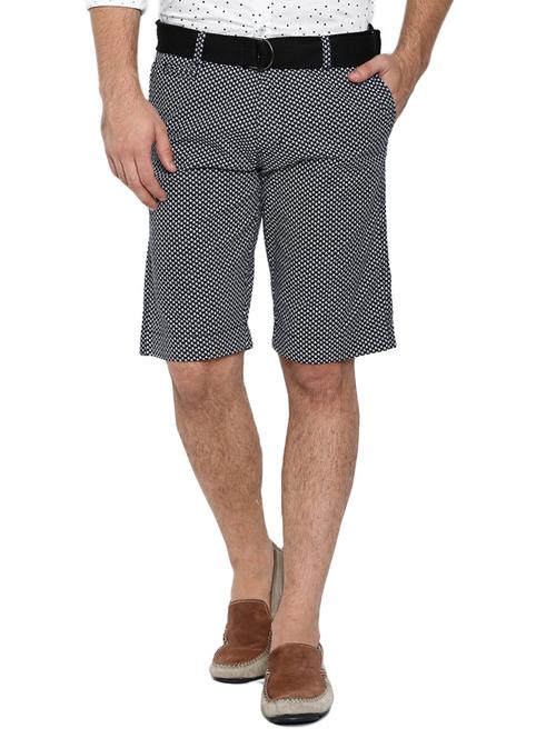 navy blue cotton shorts - 14987131 - Standard Image - 1
