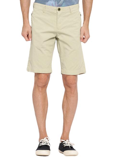 beige cotton shorts - 14987132 - Standard Image - 1