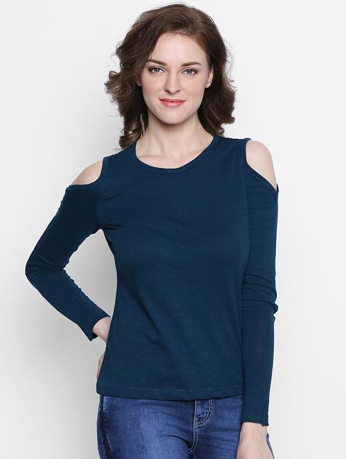 cold shoulder long sleeved top - 14987208 - Standard Image - 1
