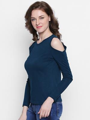 cold shoulder long sleeved top - 14987208 - Standard Image - 2