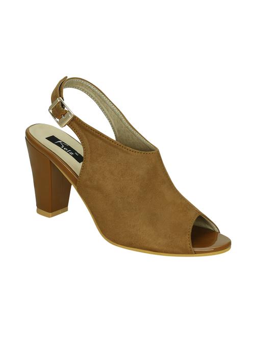 tan patent mules sandals - 14987393 - Standard Image - 1