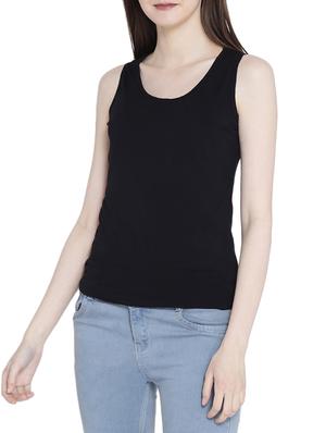 black solid tank top - 14987444 - Standard Image - 2
