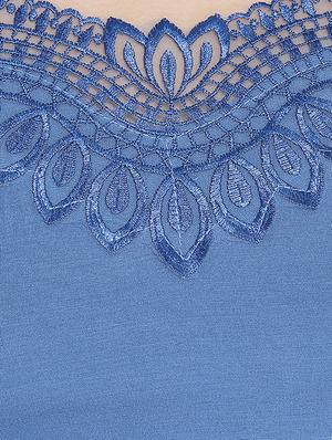 blue solid sleeveless top - 14987447 - Standard Image - 4