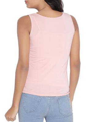 pink laced sleeveless top - 14987449 - Standard Image - 3