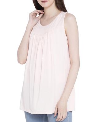 solid pink cotton tunic - 14987461 - Standard Image - 2