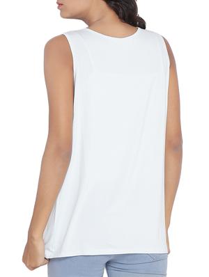 solid white sleeveless top - 14987466 - Standard Image - 4