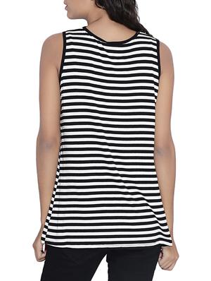 black striped poly cotton top - 14987469 - Standard Image - 3