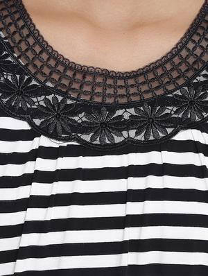 black striped poly cotton top - 14987469 - Standard Image - 4