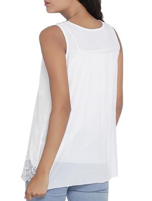 solid white sleeveless top - 14987475 - Standard Image - 3