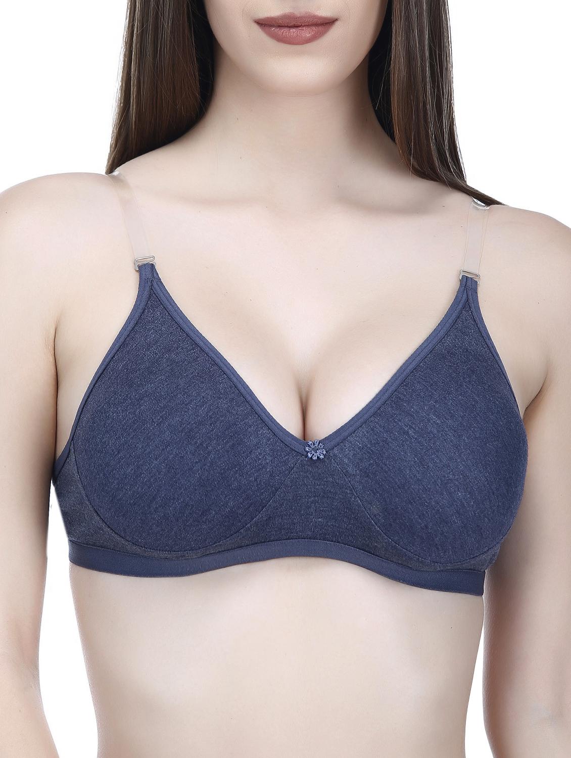 bow patch melange backless bra - 14987599 - Zoom Image - 1