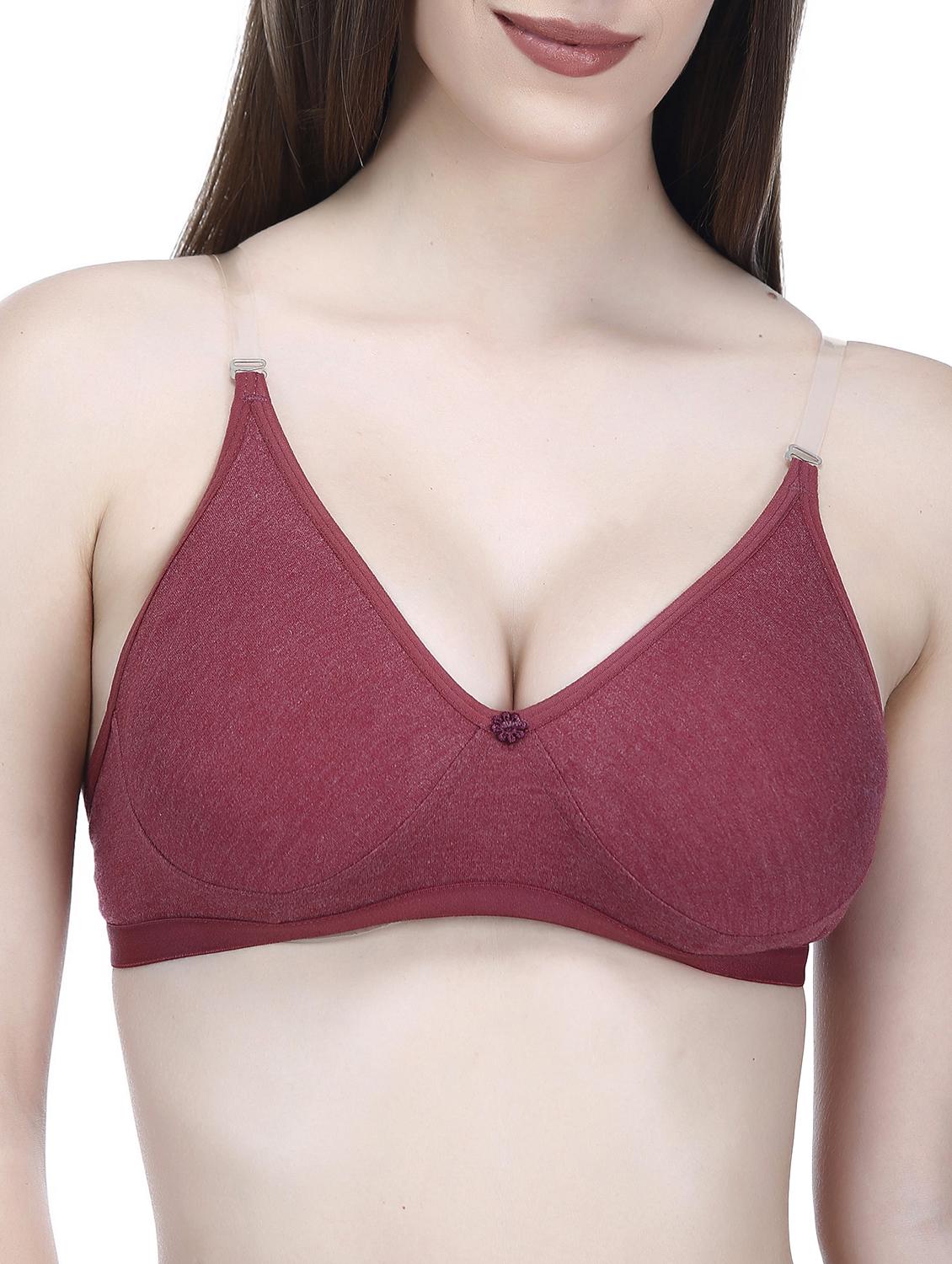 maroon hosery backless bra - 14987600 - Zoom Image - 1