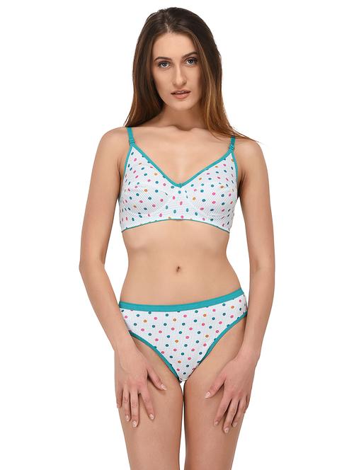 green hosery bra and panty set - 14988289 - Standard Image - 1
