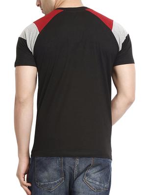 black cotton raglan t-shirt - 14988553 - Standard Image - 3