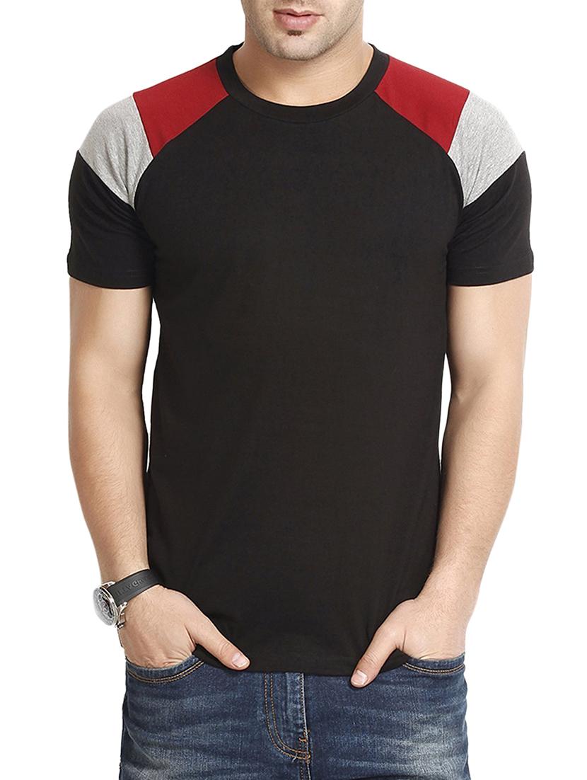 black cotton raglan t-shirt - 14988553 - Zoom Image - 1