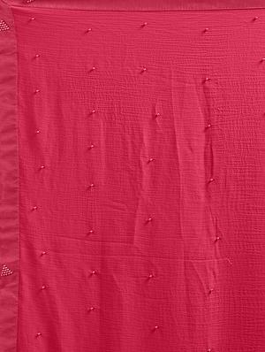 pink chiffon bordered saree with blouse - 14988617 - Standard Image - 3