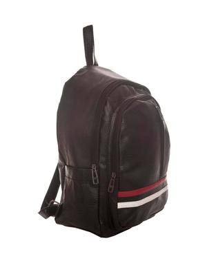 black leatherette backpack - 14988632 - Standard Image - 4