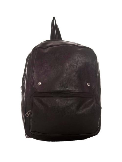 black leatherette (pu) regular backpack - 14988639 - Standard Image - 1