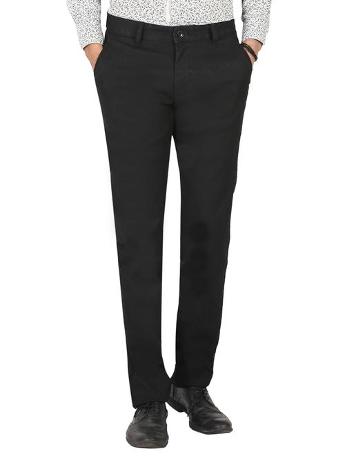 black cotton formal trouser - 14988997 - Very Small Image - 1