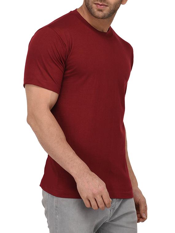 maroon cotton tshirt - 14989497 - Zoom Image - 2