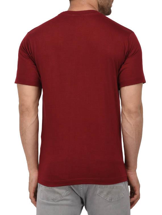 maroon cotton tshirt - 14989497 - Zoom Image - 3