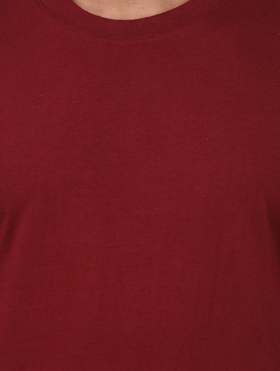 maroon cotton tshirt - 14989497 - Zoom Image - 4
