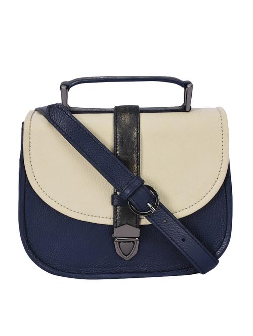 blue leather regular sling bag - 14989830 - Standard Image - 1