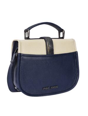 blue leather regular sling bag - 14989830 - Standard Image - 2