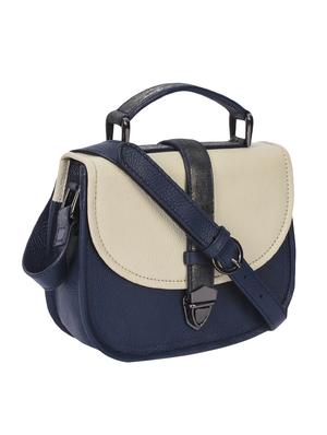 blue leather regular sling bag - 14989830 - Standard Image - 4