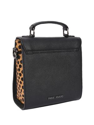 black leather regular sling bag - 14989833 - Standard Image - 2