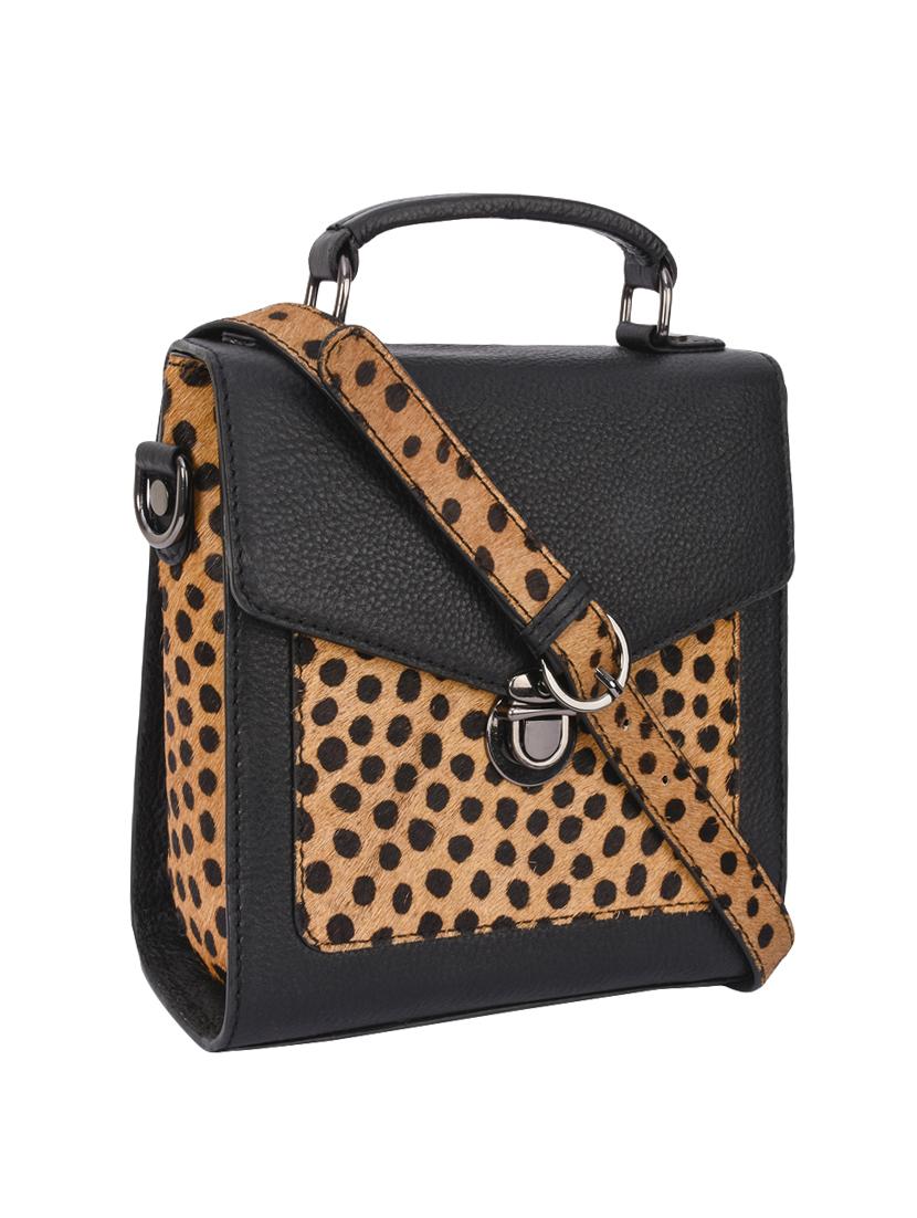 black leather regular sling bag - 14989833 - Zoom Image - 4
