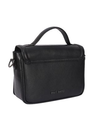 black leather regular sling bag - 14989836 - Standard Image - 2