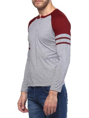 grey cotton raglan tshirt - 14989954 - Standard Image - 2