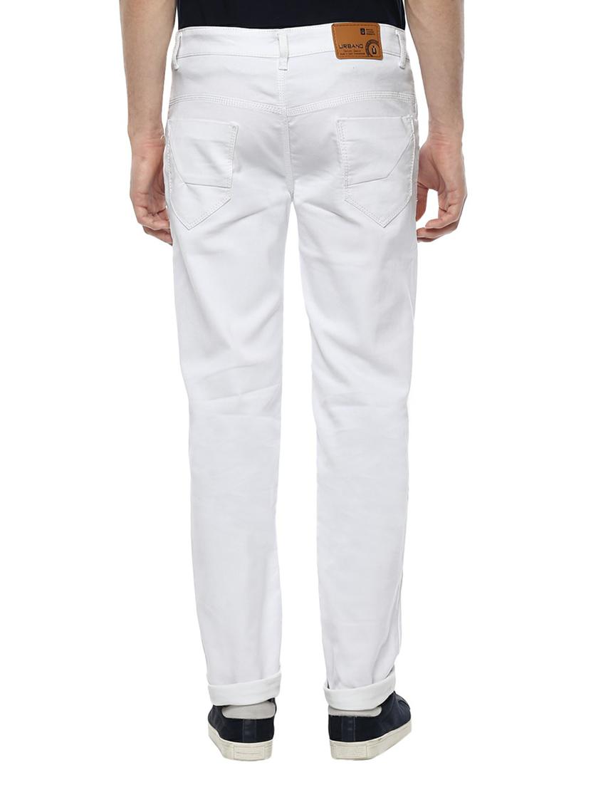 white cotton plain jeans - 14989967 - Zoom Image - 3