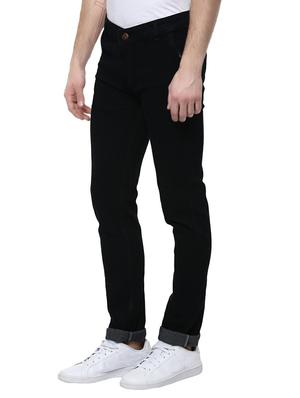 black cotton plain jeans - 14989968 - Standard Image - 2