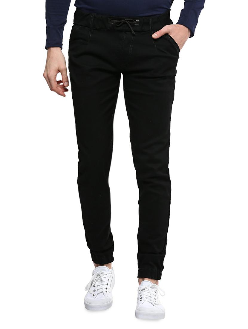 black cotton joggers - 14989980 - Zoom Image - 1