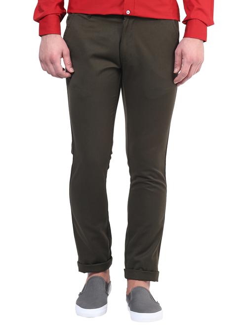 green cotton chinos - 14990193 - Standard Image - 1