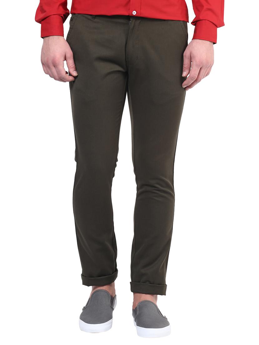 green cotton chinos - 14990193 - Zoom Image - 1