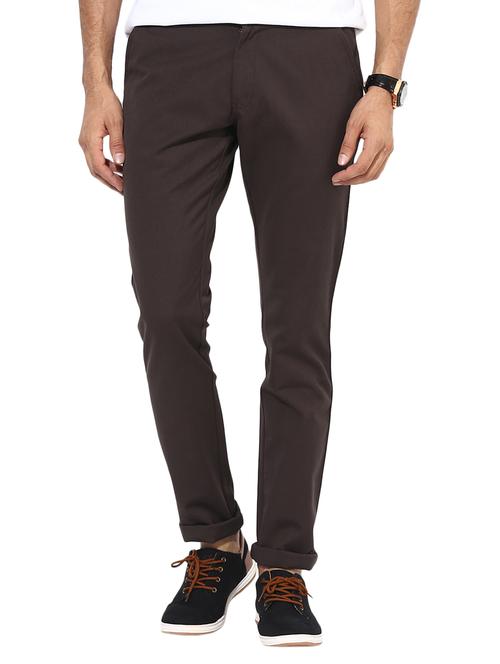 brown cotton chinos - 14990194 - Standard Image - 1