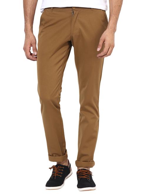 brown cotton chinos - 14990195 - Standard Image - 1