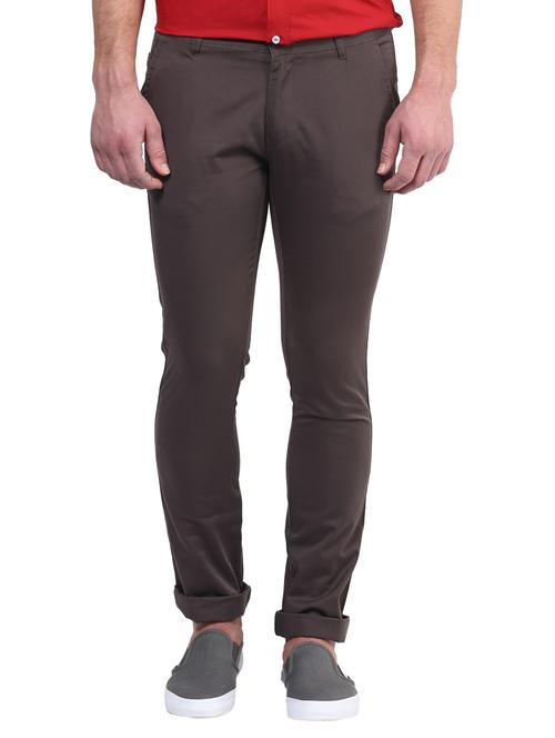 grey cotton chinos - 14990198 - Standard Image - 1