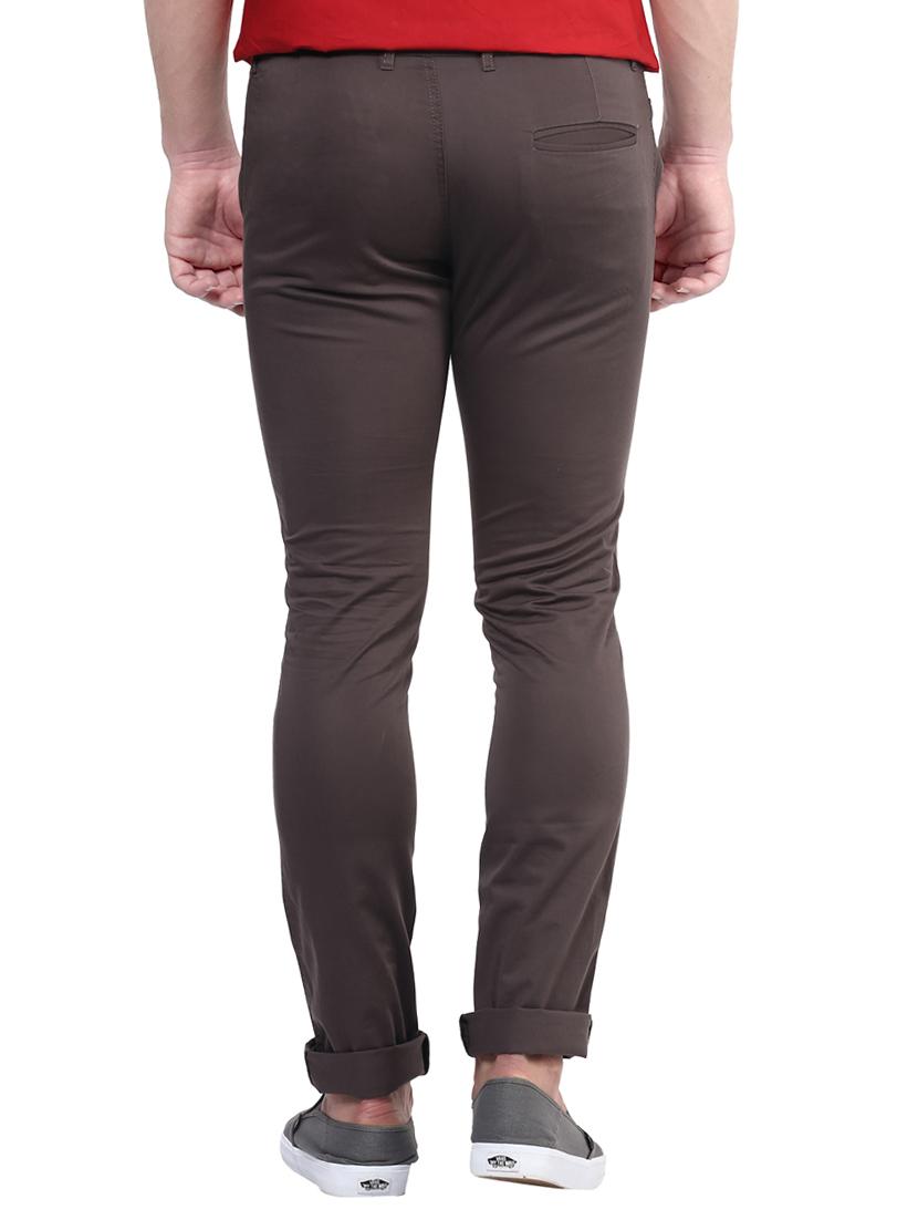 grey cotton chinos - 14990198 - Zoom Image - 3