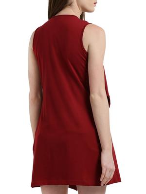 maroon solid jersey shrug - 14990265 - Standard Image - 3