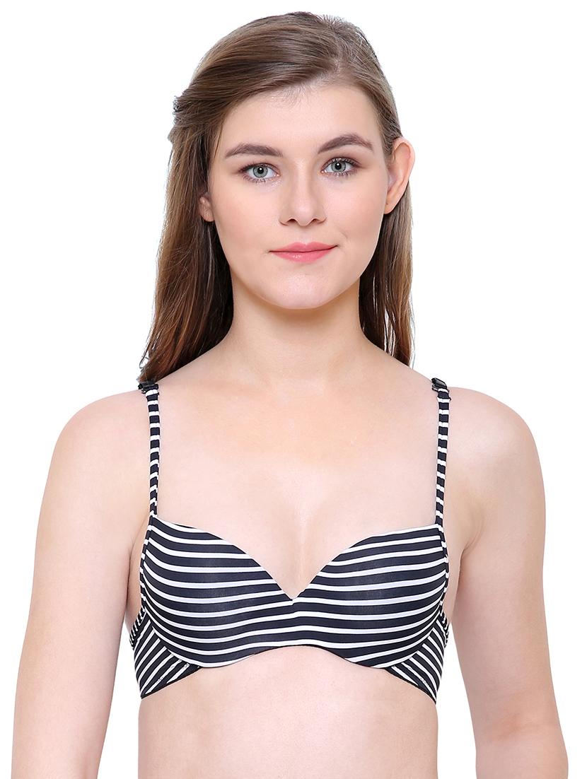 set of 2 striped push up bra - 14990271 - Zoom Image - 2