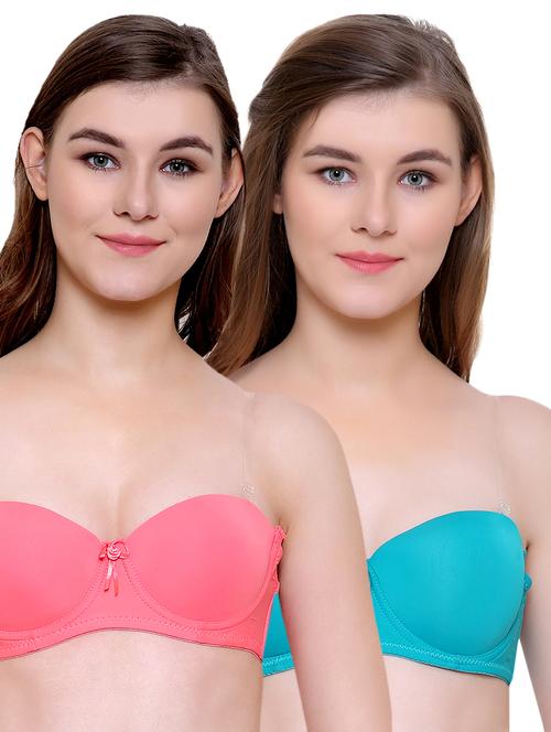 set of 2 multi colored tube bra - 14990335 - Standard Image - 1