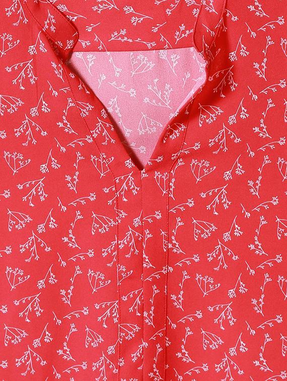red printed top - 14991267 - Zoom Image - 4