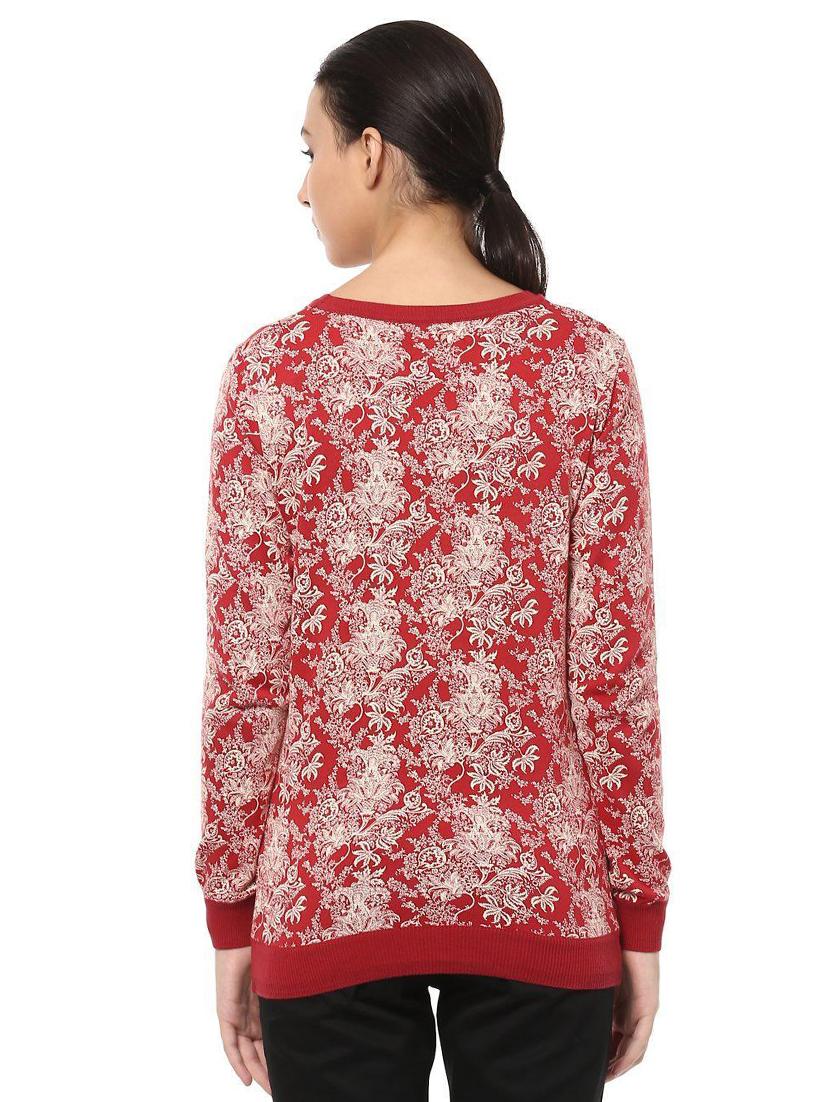 red printed cotton top - 14991790 - Zoom Image - 2