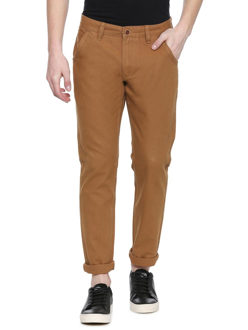 brown cotton chinos - 14991835 - Zoom Image - 1