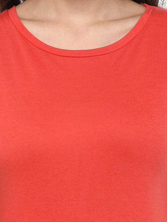 solid red cotton blend top - 14992025 - Zoom Image - 5