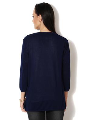 navy blue solid shrug - 14992179 - Standard Image - 2